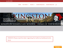 Tablet Screenshot of kingstonelementary.org